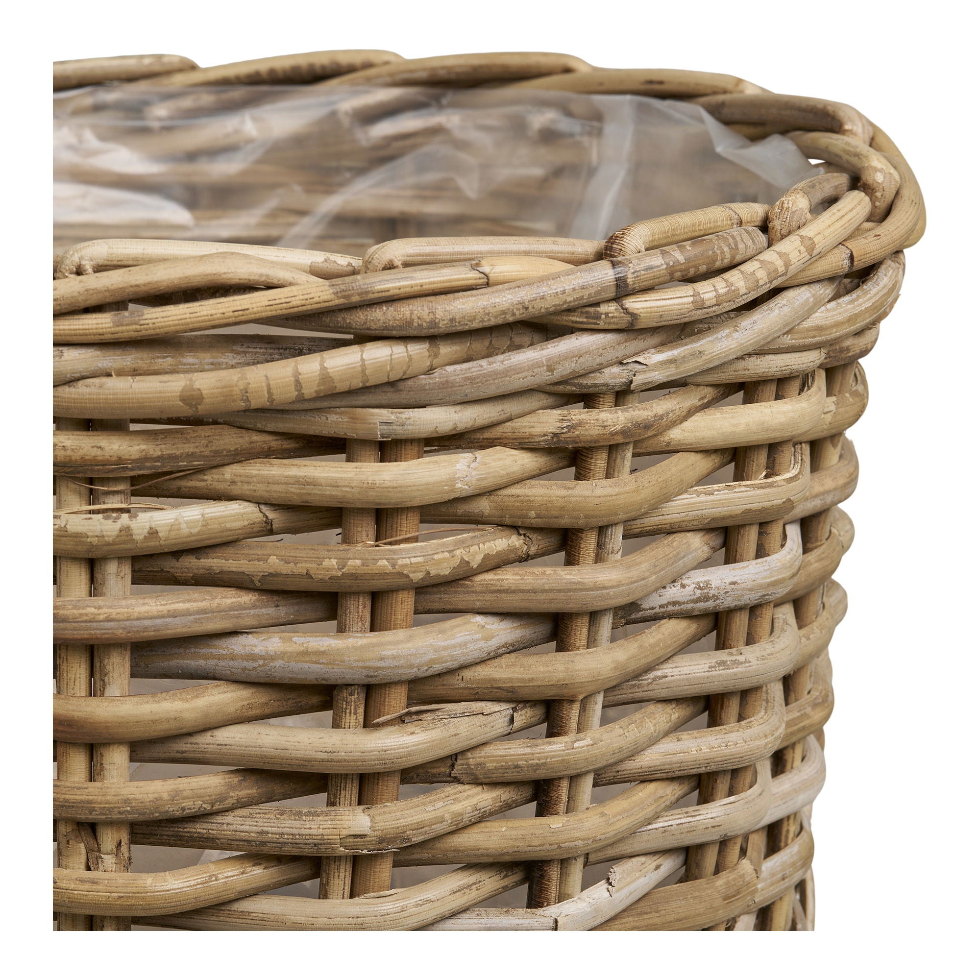 Kalak – Aufbewahrungskörbe aus Kubu-Rattan, natur, 2er-Set